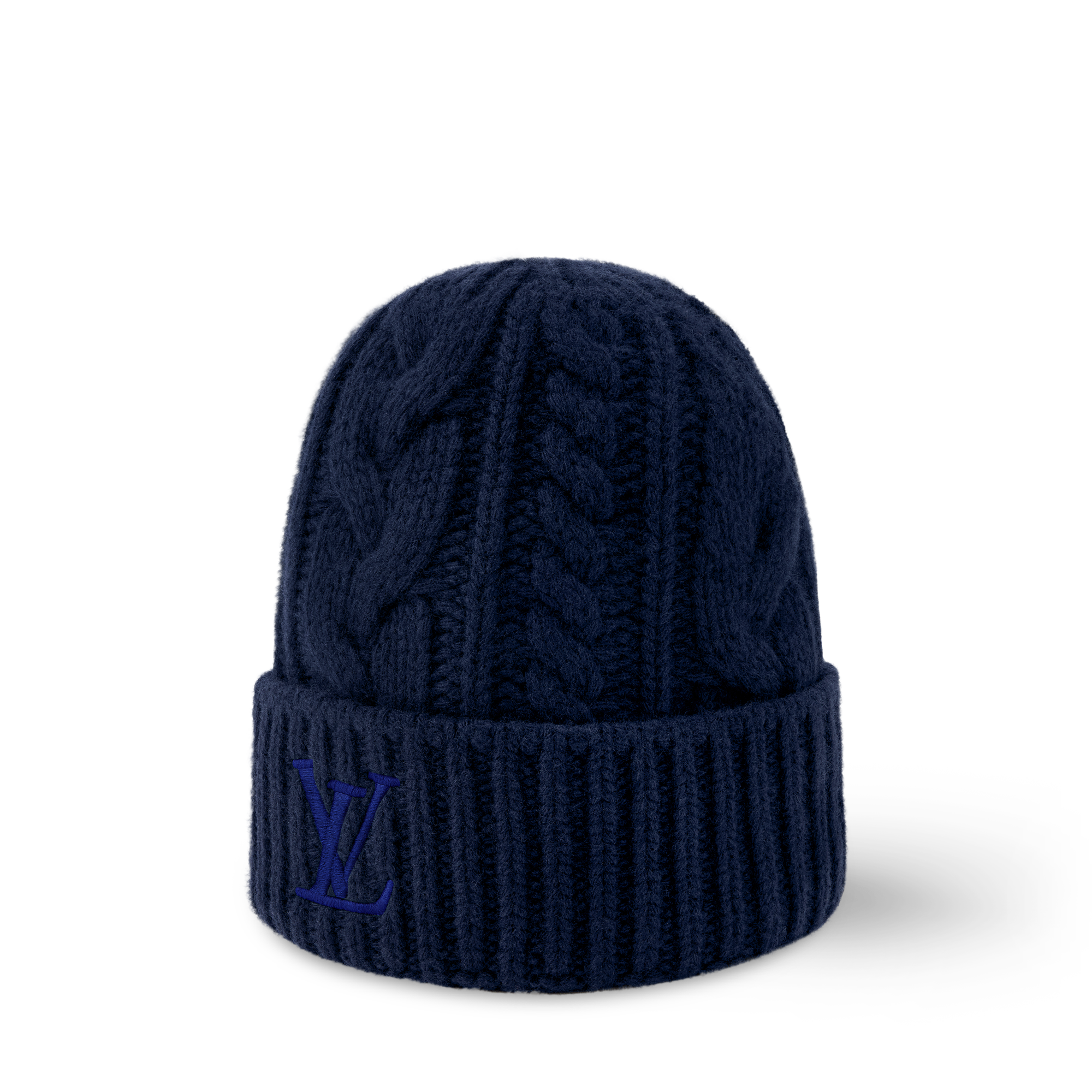 Only LV Mini Cable Beanie - Luxury S00 Blue | LOUIS VUITTON